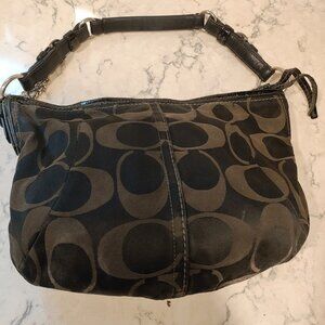 Coach Hobo Shoulder Bag Black